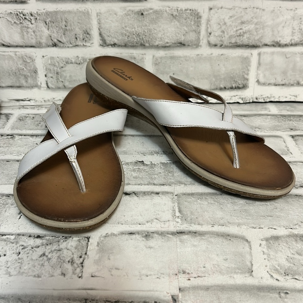 Clarks Collection Taline Core Womens Sandals, Size 9.5, White